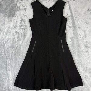 Halogen black, sleeveless, fit-and-flare dress Size Small